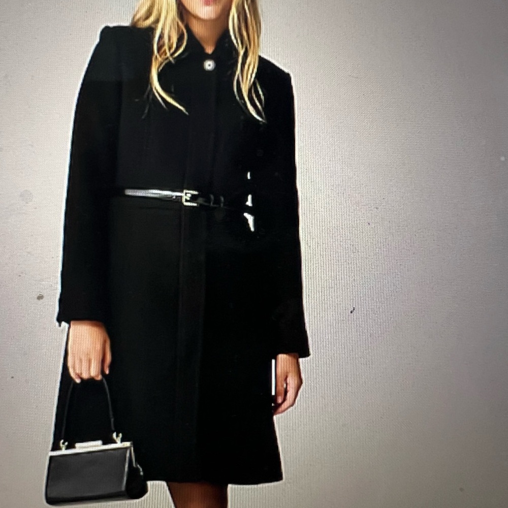 JCREW Lady Day Topcoat Black 6 with Thinsulate for warmth